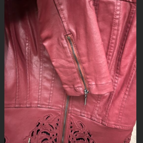 WHBM- Cutwork Coated Flirty Jacket In Indulgent - Picture 3 of 5